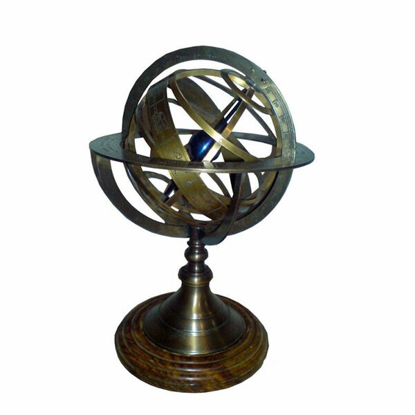 Dare2Decor Armillary Sphere on wood base DA2628557